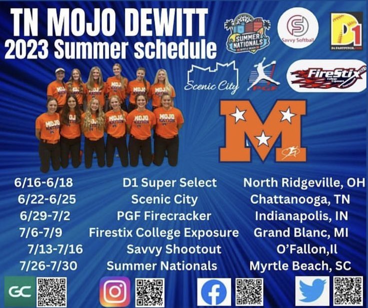 Ava Forman on Twitter "Schedule’s out! Come check us out this summer