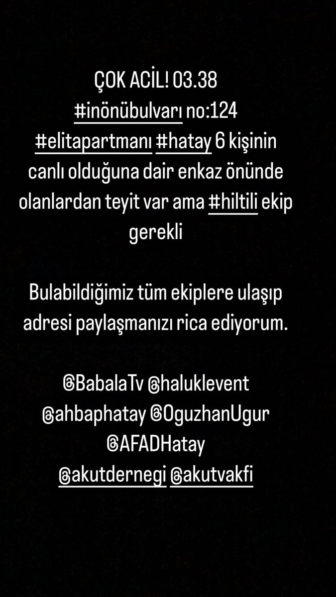 Tatlısusolcusu (@mrymates) on Twitter photo Ekinci mahallesi elit apartmanı lütfen yardım edin. <a href="/haluklevent/">Haluk Levent ( Ahbap Ekibi )</a> <a href="/ahbap/">Ahbap</a> <a href="/OguzhanUgur/">Oğuzhan Uğur</a> <a href="/barisatay/">Barış Atay</a> @sahmetsahmet Ekinci mahallesi elit apartmanı lütfen yardım edin. <a href="/haluklevent/">Haluk Levent ( Ahbap Ekibi )</a> <a href="/ahbap/">Ahbap</a> <a href="/OguzhanUgur/">Oğuzhan Uğur</a> <a href="/barisatay/">Barış Atay</a> @sahmetsahmet