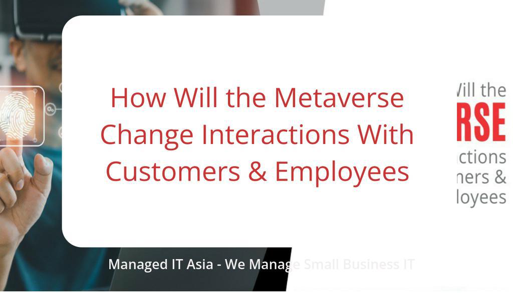 ManagedITSG's tweet image. Being able to cater to the customer’s needs in a virtual environment will give businesses a competitive edge and allow them to stand out in the marketplace.
Read more 👉 managedit.sg/how-will-the-m…
#SolvingComplexProblems #ExtensiveExperienceWorking