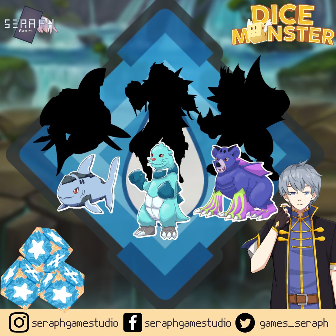 games_seraph's tweet photo. Giving life to all beings while changing the shape of the world. 
Find and catch all the Water Dice Monsters. 
Feel their endless stream!

*Not final design, any image and art may different with release prodct*

#seraphgames  #newgames #mobilegames #dicegames #dicemonster https://t.co/JeqGDAj1BN