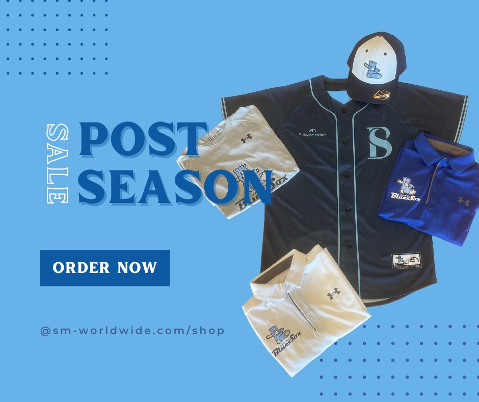 Sydney Blue Sox (@sydneybluesox) on Twitter photo SALE - Hats, shorts, jerseys, playing pants....while stocks lasts.
ORDER - sm-worldwide.com/shop
Ticket holders from washed out game 4 in Round 10 vs Canberra can use there tickets to purchase online. How, email: info@sydneybluesox.com
#RiseTogether #merchandise #sale SALE - Hats, shorts, jerseys, playing pants....while stocks lasts.
ORDER - sm-worldwide.com/shop
Ticket holders from washed out game 4 in Round 10 vs Canberra can use there tickets to purchase online. How, email: info@sydneybluesox.com
#RiseTogether #merchandise #sale
