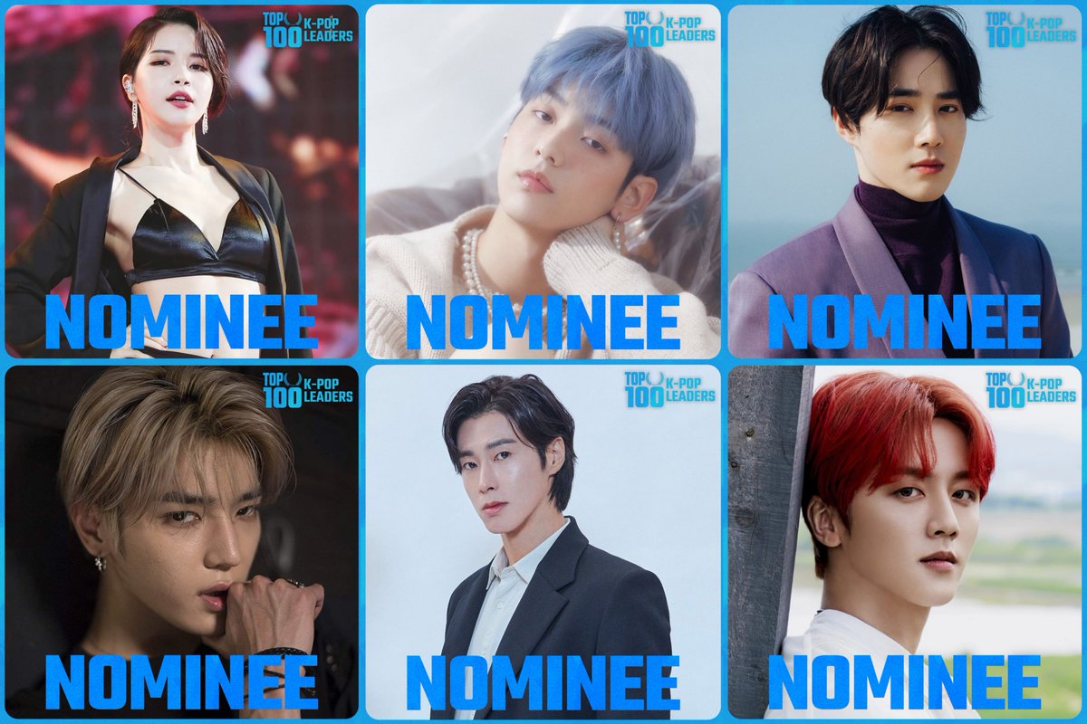 TOP100KPOP's tweet photo. TOP 100 – K-POP LEADERS (NOMINEES)
Solar (#MAMAMOO)
Soobin (#TXT)
Suho (#EXO)
Taeyong (#NCT)
U-Know (#TVXQ)
Youngbin (#SF9)
🚨 4 DAYS TO CLOSE!
👉 VOTE: https://t.co/iFFhXFivDw https://t.co/2LJYktPHQO