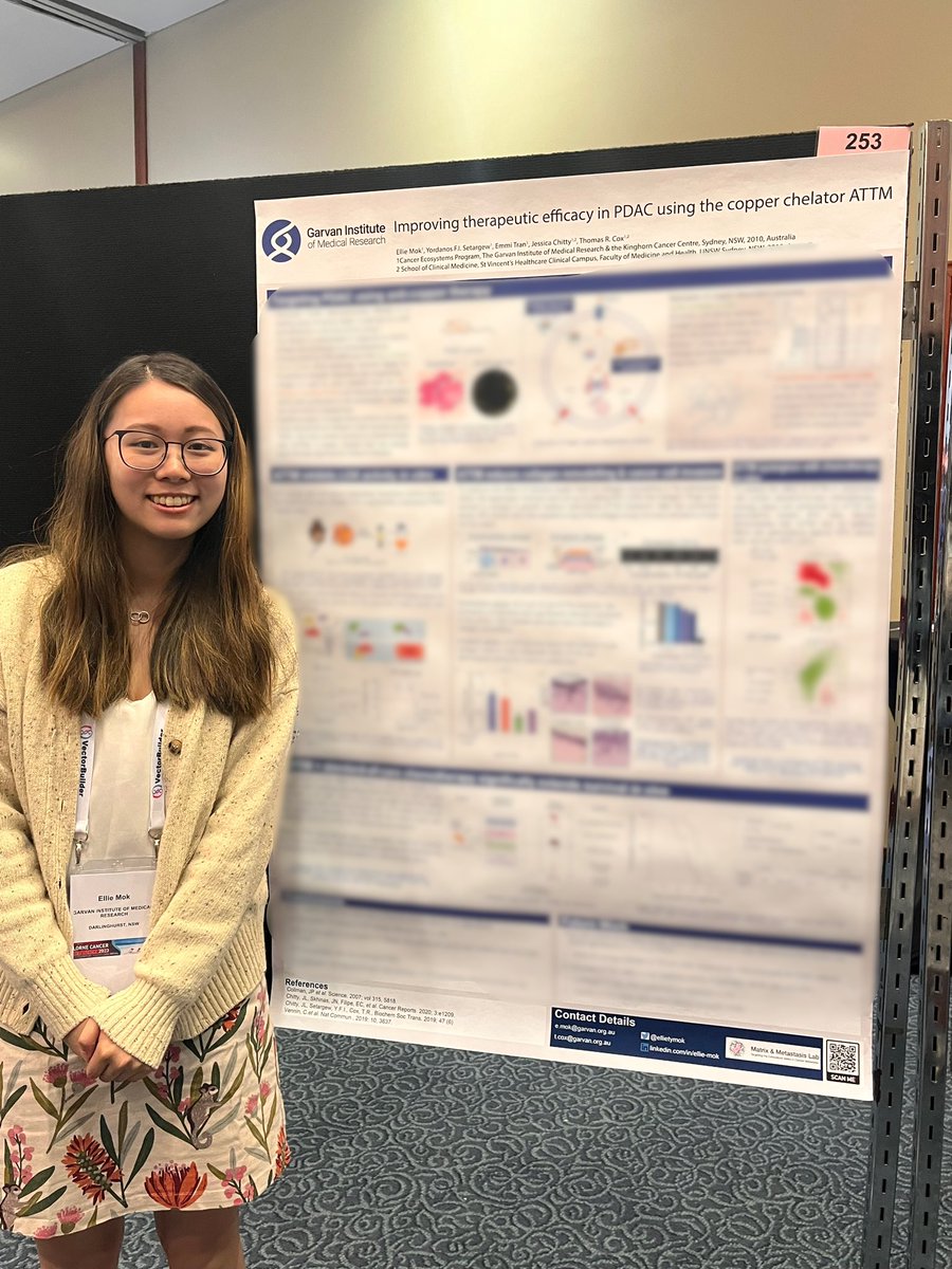 Presenting a poster for the first time at #LorneCancer2023 tonight! Come check out at #253 :)