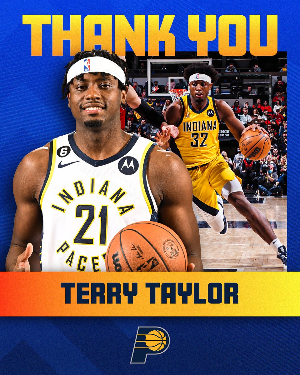 Pacers's tweet photo. thank you for everything, TT.💙 https://t.co/FUmjHXmHjC