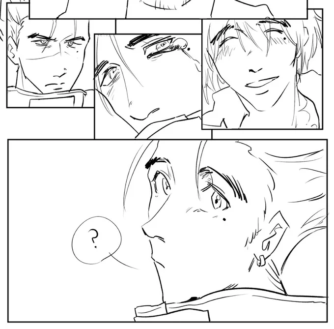 im tinkering away at comics, but my favorite part of them is drawing vash's face… 