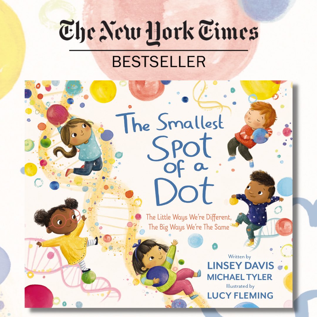 Thank YOU for your support! Because so many of you purchased a copy of The Smallest Spot of a Dot, the book made it on The New York Times bestseller list for picture books. I’m so grateful for your continued support! Available wherever books are sold. #bestseller #kidslit