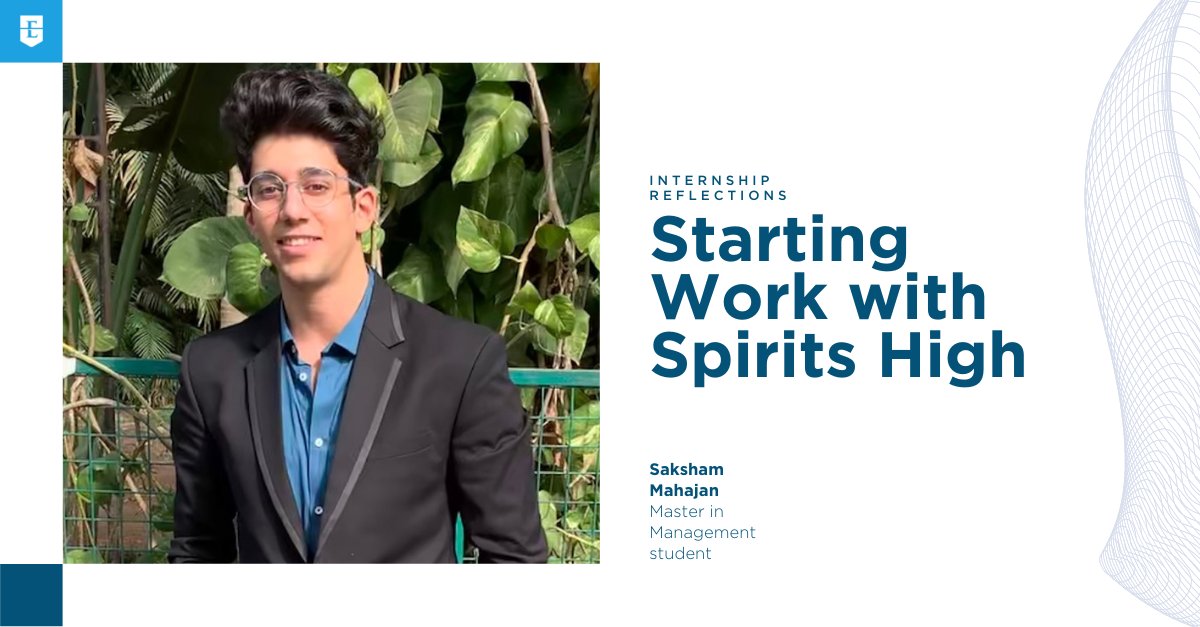 ESSEC_AP's tweet photo. #ESSECMasters | ESSEC Master in Management (MIM) student Saksham Mahajan shares that he uses the knowledge he gained from his courses daily at his internship. Read on: https://t.co/2FzX4fosKA https://t.co/wE8LfRaLq4
