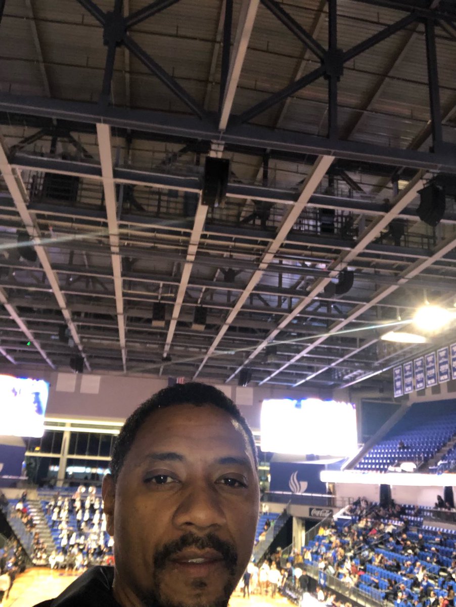 GSUSpecialists's tweet photo. Specs coaches representing the GSU specs well at the @GeorgiaStateMBB game tonight 🫡 https://t.co/DvyR3y6Twj