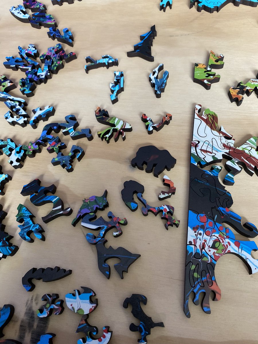 tinlizzee's tweet photo. @paul_dunphy You should try stump craft. A Calgary company that makes wooden puzzles. Expensive but a fun challenge. https://t.co/XrVRUNj13p