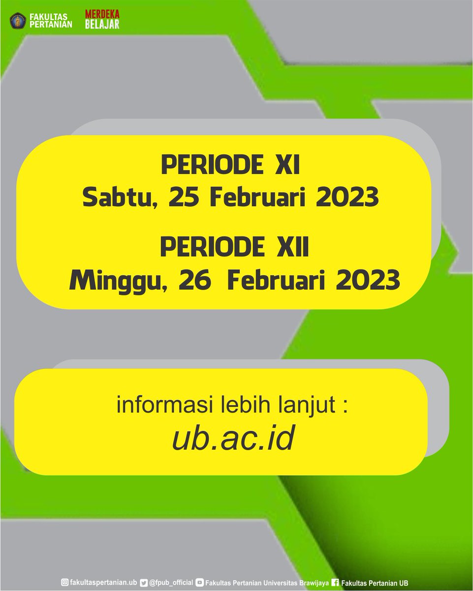 RT fpub_official "𝗣𝗲𝗹𝗮𝗸𝘀𝗮𝗻𝗮𝗮𝗻 𝗪𝗶𝘀𝘂𝗱𝗮 𝗨𝗻𝗶𝘃𝗲𝗿𝘀𝗶𝘁𝗮𝘀 𝗕𝗿𝗮𝘄𝗶𝗷𝗮𝘆𝗮, 𝗣𝗲𝗿𝗶𝗼𝗱𝗲 𝗫𝗜 𝗱𝗮𝗻 𝗫𝗜𝗜 𝗧𝗮𝗵𝘂𝗻 𝗔𝗸𝗮𝗱𝗲𝗺𝗶𝗸 𝟮𝟬𝟮𝟮/𝟮𝟬𝟮𝟯,  𝗜𝗻𝗳𝗼𝗿𝗺𝗮𝘀𝗶 𝗟𝗲𝗯𝗶𝗵 𝗹𝗮𝗻𝗷𝘂𝘁 :
ub.ac.id/id/graduation-… "