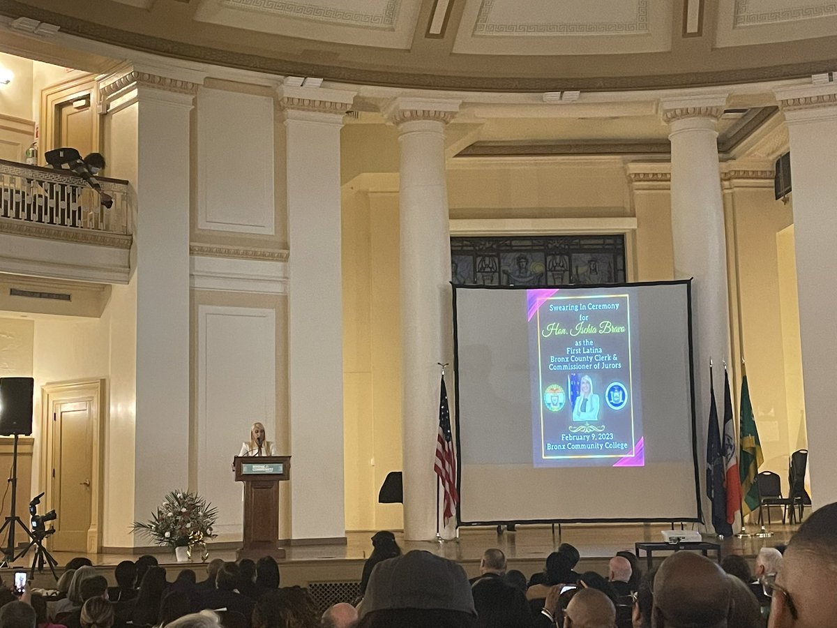 Congratulations to <a href="/Bronxbravo/">Ischia Bravo</a> on becoming the first Latina County Clerk &amp; Commissioner of Jurors.