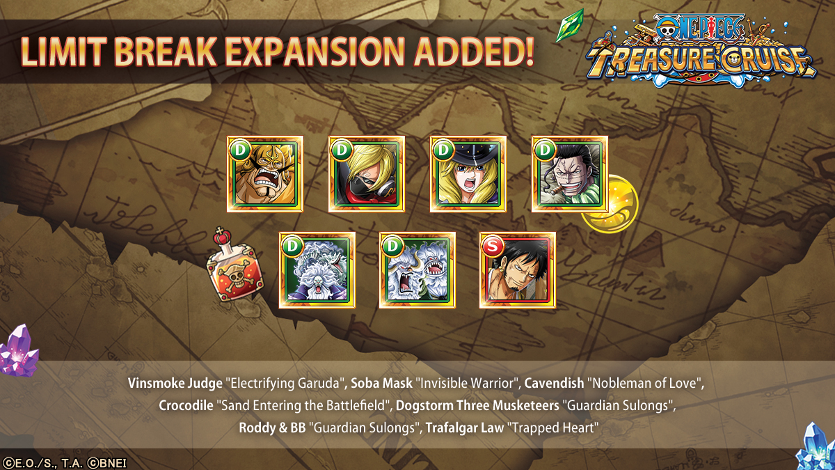 One Piece US on Twitter "RT ONE_PIECE_TC Limit Break Expansion added! 🗝️ Check out which