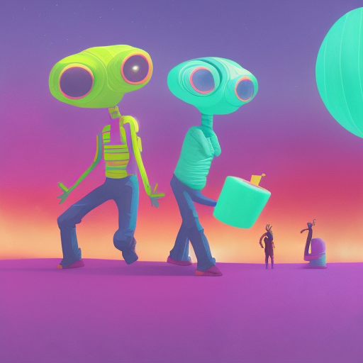 mta1verse's tweet photo. Music knows no bounds, not even in the depths of space! 🚀👽
 Check out these extraterrestrial musicians jamming out with their intergalactic instruments 🎸🎶
#aliens #music #spacejams https://t.co/ydK2HCLMFk