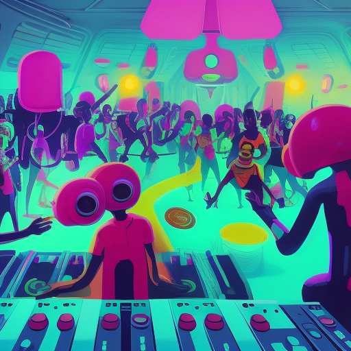 mta1verse's tweet photo. Music knows no bounds, not even in the depths of space! 🚀👽
 Check out these extraterrestrial musicians jamming out with their intergalactic instruments 🎸🎶
#aliens #music #spacejams https://t.co/ydK2HCLMFk