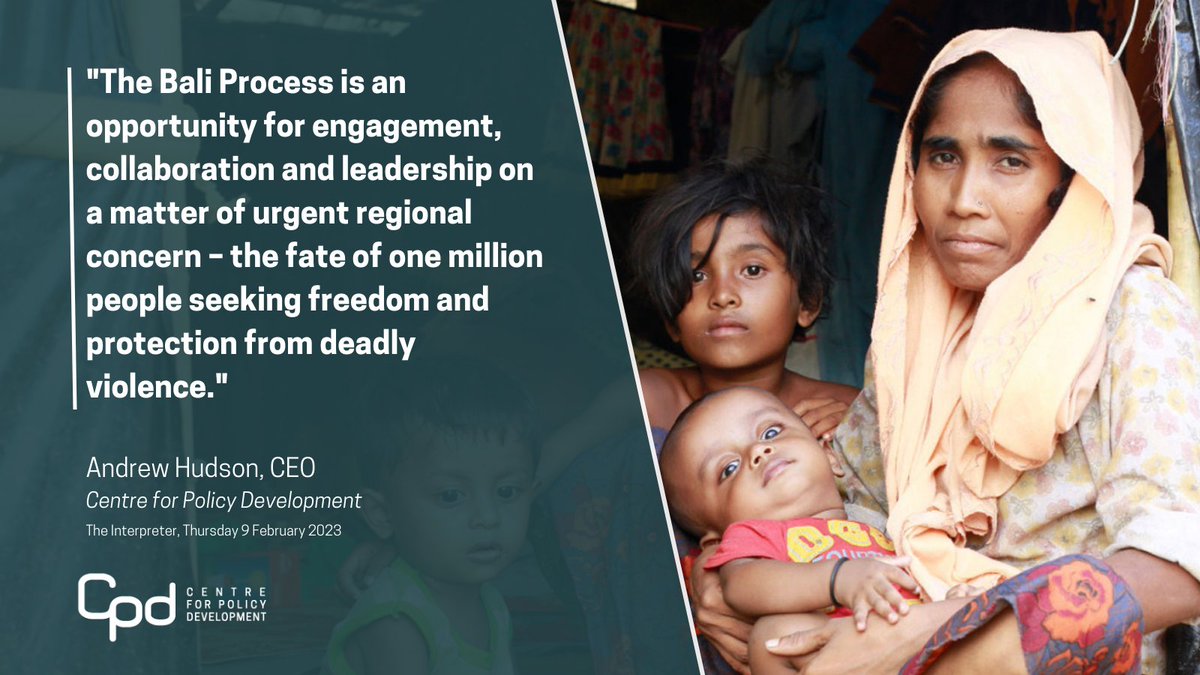 CentrePolicyDev's tweet image. Today’s ministerial meeting of the Bali Process is an opportunity for the region to mount a coherent regional response to the worsening Rohingya refugee crisis.

#BaliProcess #forcedmigration #Refugees