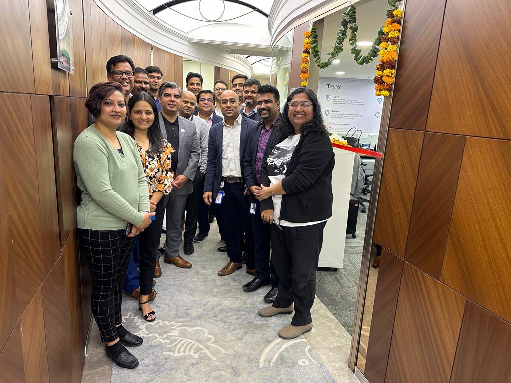 VickiBatka's tweet photo. Congrats and welcome to our new #trellix  Delhi office! Thanks to Rahul Arora &amp; Mahi Nair and our amazing team #indiacybersecurity #xdr #livingsecurity https://t.co/nlEH2LyOkk