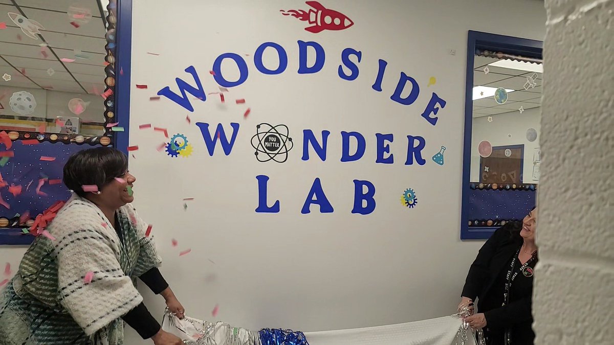 DrMauricio's tweet photo. So proud of our Facilities department for taking a large hallway and creating a STEAM class for our gr. K &amp; 1 students!  Coding, thinking, creating, collaborating, enjoying and learning...all happen in the Wonder lab.  
#mauriciosmoments @PeekskillCSD @RebeccaAvilesR1 https://t.co/4wxiqQZt8v