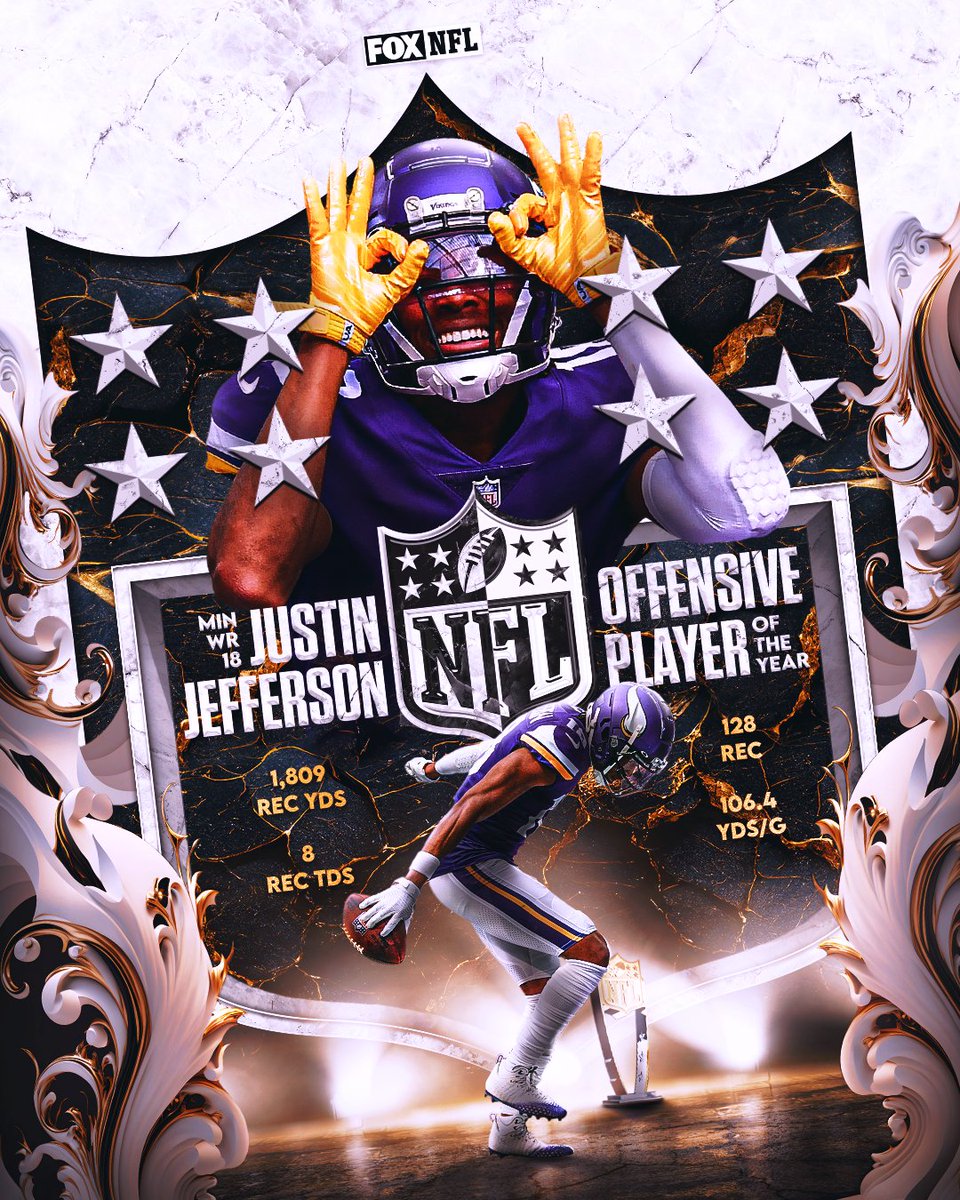 The 2022 Offensive Player of the Year: <a href="/Vikings/">Minnesota Vikings</a> WR <a href="/JJettas2/">JJETS✈️</a>