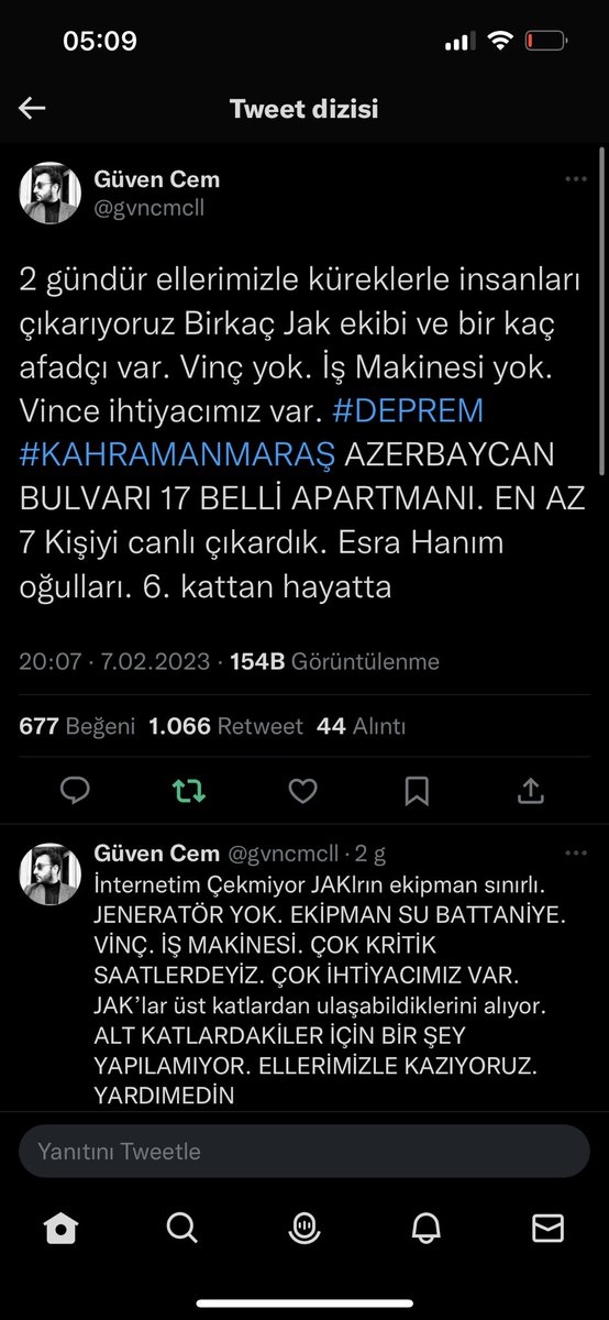 sametdgn1's tweet photo. Allah aşkına kimse yok mu? @gvncmcll elleriyle kazıyor. Günlerdir aramadığımız kimse kalmadı. Yardım edecek kimse yok mu? #acildeprem #Kahramanmaras https://t.co/e8oepZVpgm