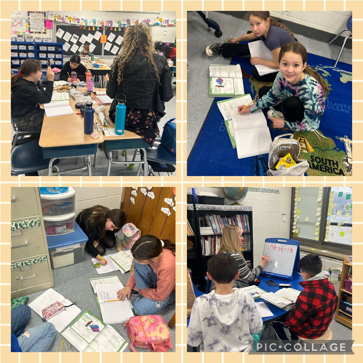 It was my pleasure visiting Ms. Poulos’ and Ms. Viola’s math class. Students were working hard on solving mixed number equations and rocking it!! Way to go!!! ⁦@Elwood_Super⁩ ⁦<a href="/elissatoubin/">Elissa Toubin Millan</a>⁩ ⁦<a href="/DrHoodASupElwd/">Sonia Hood</a>⁩
