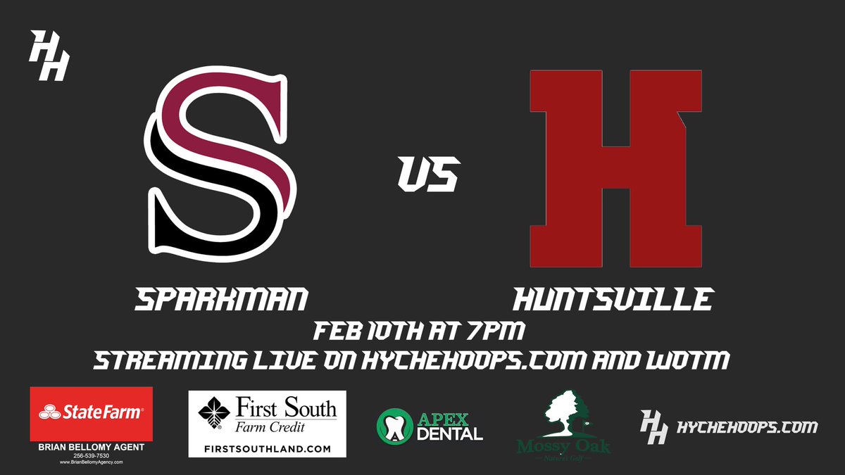 Hyche Hoops (@bhyche22) on Twitter photo For the first time Hyche Hoops is headed to the Rocket City for a 7A war!!!!!🏀
<a href="/HHSPantherHoops/">Huntsville Basketball</a>
Vs
<a href="/SparkmanHoops/">Sparkman Basketball</a>
Tune in tomorrow night at 7PM on WOTM, APT, FB, and YouTube📺💻
Big Dub and I will be on the call court side and it’s gone be lit🎙🔥
hychehoops.com For the first time Hyche Hoops is headed to the Rocket City for a 7A war!!!!!🏀
<a href="/HHSPantherHoops/">Huntsville Basketball</a>
Vs
<a href="/SparkmanHoops/">Sparkman Basketball</a>
Tune in tomorrow night at 7PM on WOTM, APT, FB, and YouTube📺💻
Big Dub and I will be on the call court side and it’s gone be lit🎙🔥
hychehoops.com
