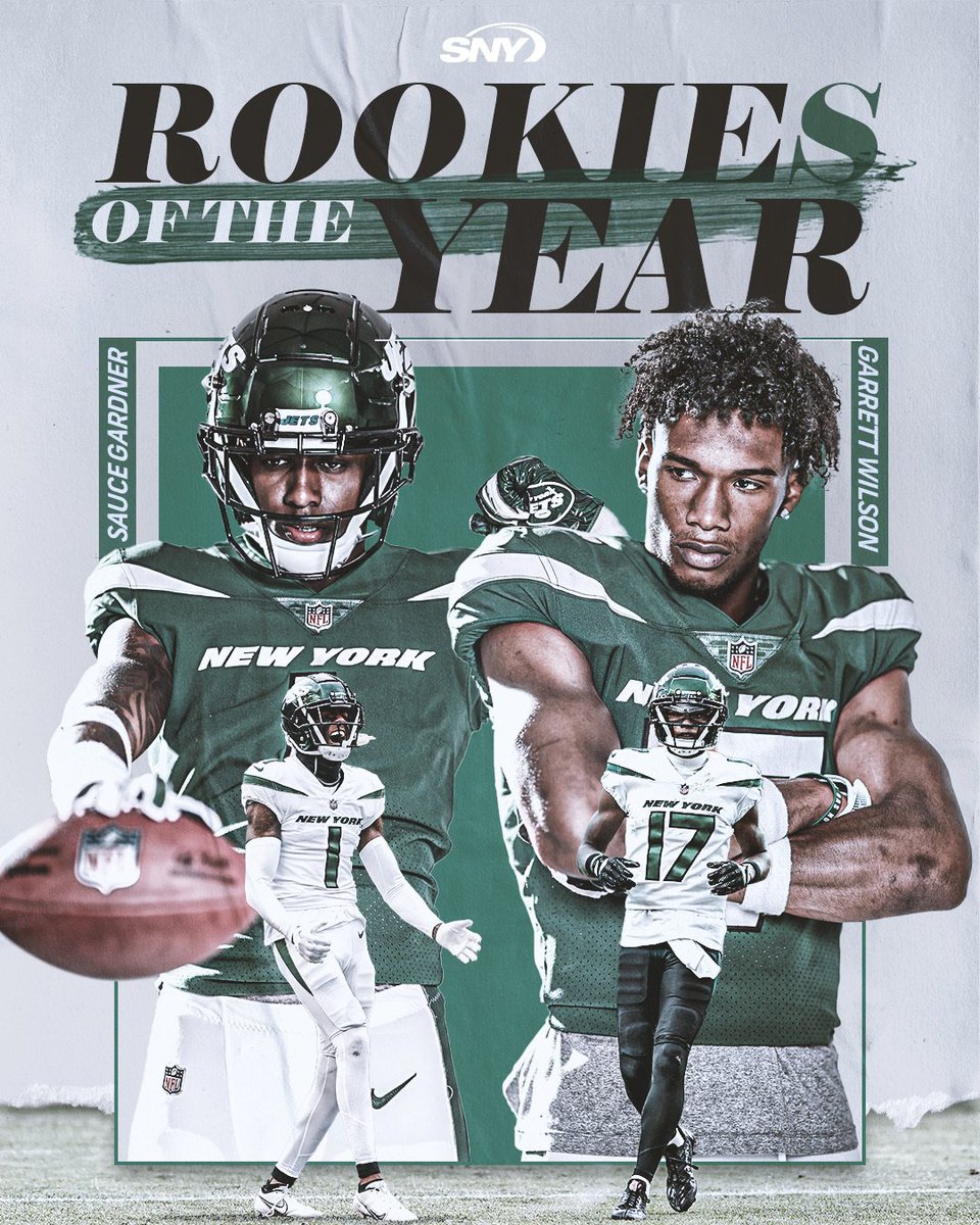 snyjets's tweet photo. The Jets take home BOTH the offensive &amp; defensive rookie of the year awards! https://t.co/sHOYtm8ZvL