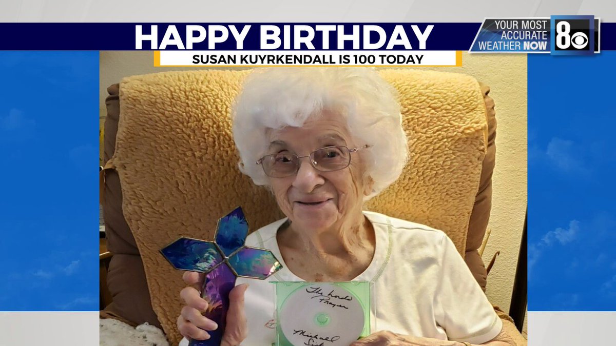 TeddFlorendo's tweet photo. Happy 100 to this beauty. Susan says the reason she's lived so long is because of her love of taking care of children (she used to run a child daycare). She also went for a younger guy. Her hubs is 94
#HappyBirthday #Happy100 #Behindthe8 #8NN #TeddSaid https://t.co/VwLVF27Tcb