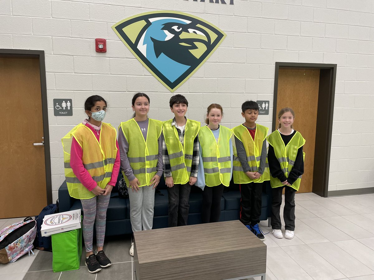 We are so proud of Mollie, Emelia, Melissa, Ananya, Seraj, and Rihaan for taking on a student leadership role by joining our first Safety Patrol team! Thank you for leading by example and helping to keep our school safe!