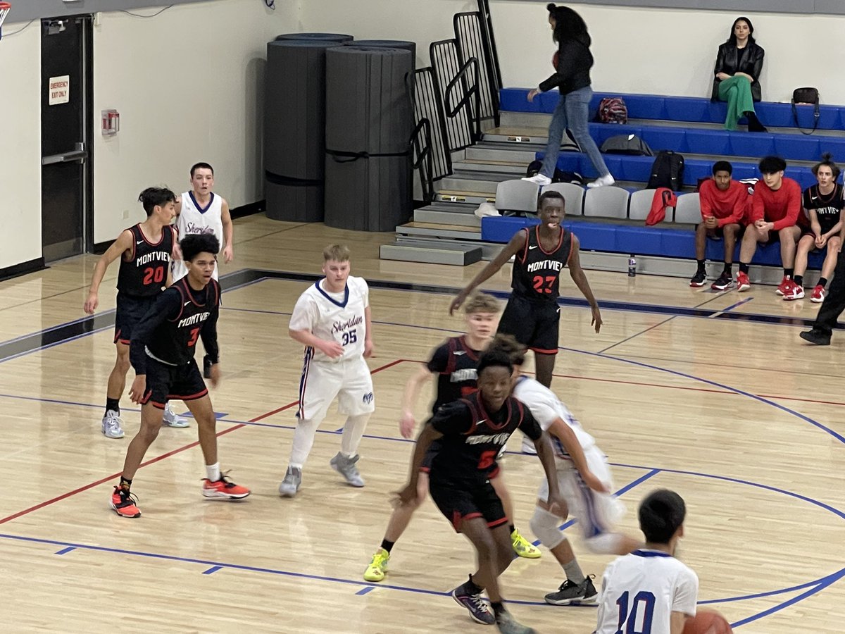 Sheridan Boy’s Basketball battling w DSST . Good luck Gentlemen! #safesmartandhappy