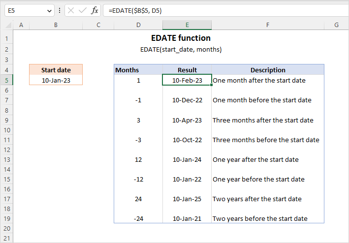 PSpreadsheets's tweet image. How to use EDATE function in #Excel with examples via @Ablebits
buff.ly/3jO9Tng