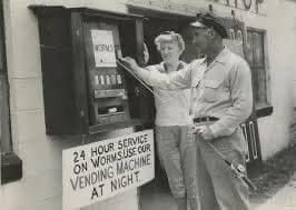 It’s hard to believe this was only 8 years before D&amp;S Vending, Inc. began!  A lot has advanced in vending since 1957!😮🐠🎣🪱 #ThrowbackThursday #gonefishing