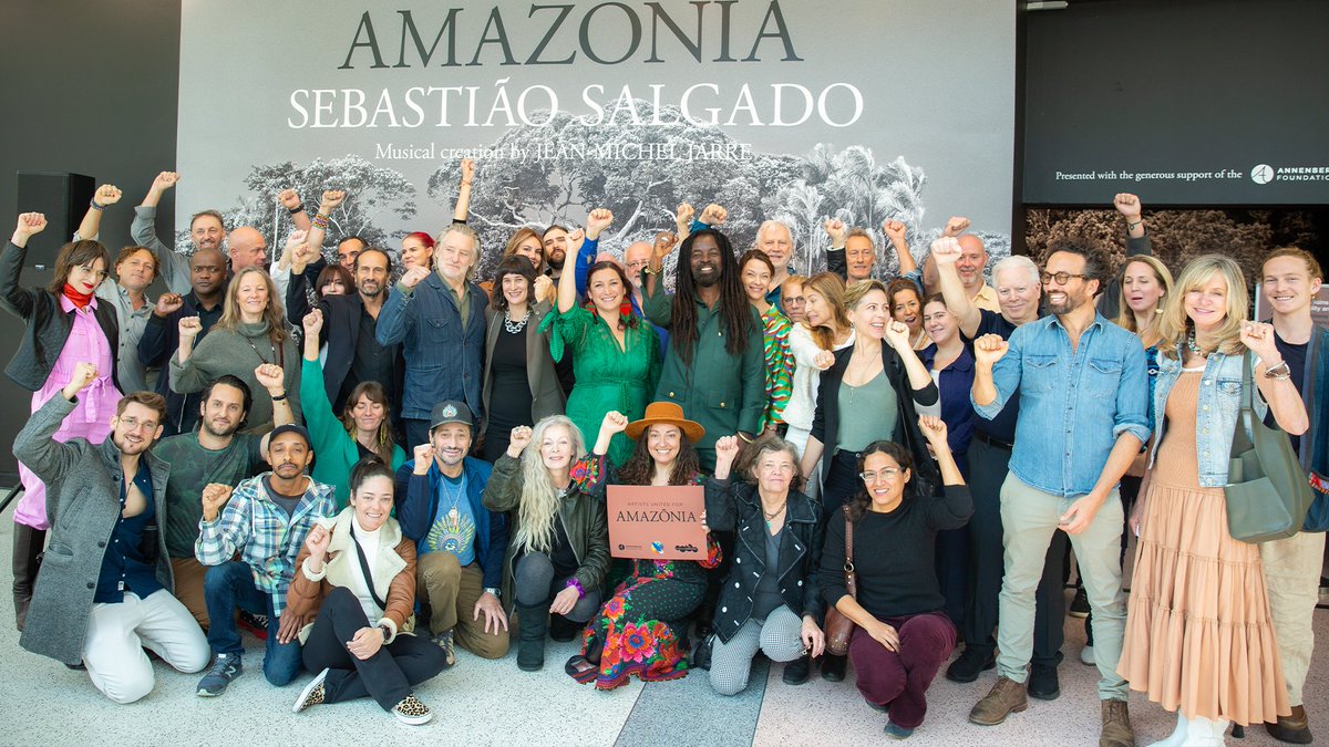 Today at Sebastião Salgado’s #Amazônia exhibit, the Annenberg Foundation and #ArtistsForAmazonia hosted a special event to raise awareness about protecting the Amazon and the indigenous tribes of the region.