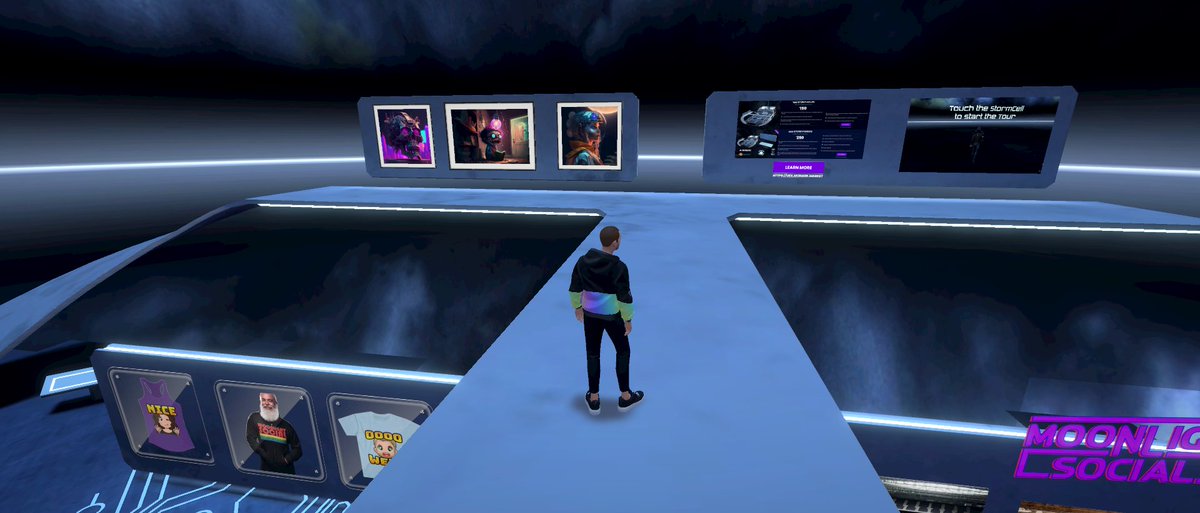 Just a casual Thursday night in the metaverse on <a href="/Spatial_io/">Spatial</a> 

Hosted by <a href="/madebymonark/">MONARK | The Marketplace for the Metaverse</a> 
Space created by <a href="/UnknownElementX/">UnknownElementX</a> 

A concert with Liv Charlotte and Moonlight Social

Some on my art hanging on the walls.

Great time!
