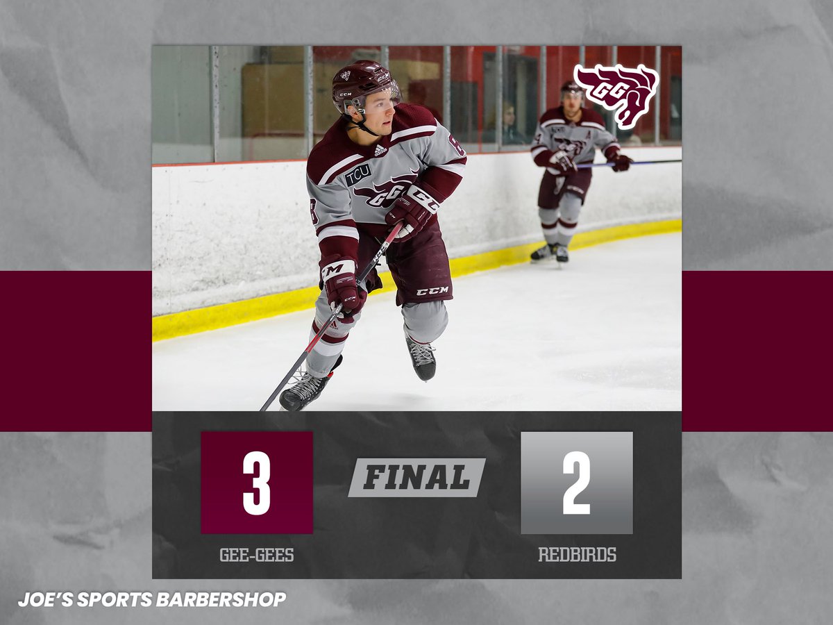 GeeGeesMHKY's tweet photo. OT
OTT 3 | MCG 2
00:00
See ya in the playoffs Gee-Gee nation!✅#LetsPackTheBarn
•
On se voit en séries Gee-Gee ✅ #LetsPackTheBarn https://t.co/W3AAsZAwWY