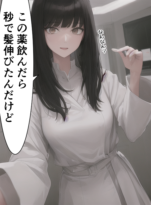薬を飲んだ女医ちゃん 