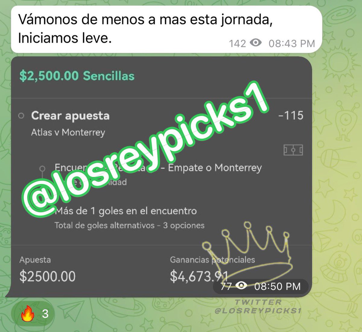 Apuesta de Óscar Márquez