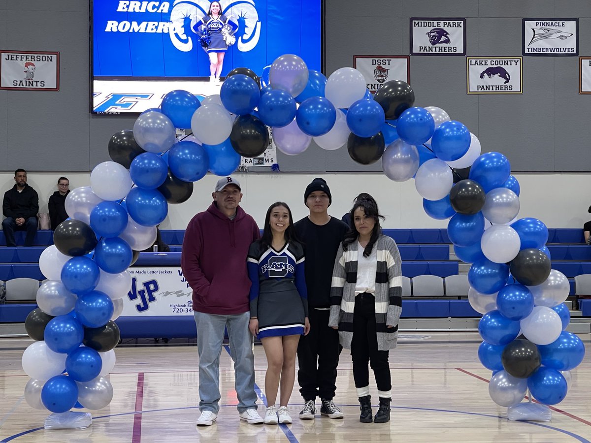 PatrickSandos's tweet photo. Senior Cheerleaders being honored! Awesome!! Congratulations Aubri Tafoya. Lesly Reyes and Erica Romero! #safesmartandhappy https://t.co/3YjTiC9hFZ