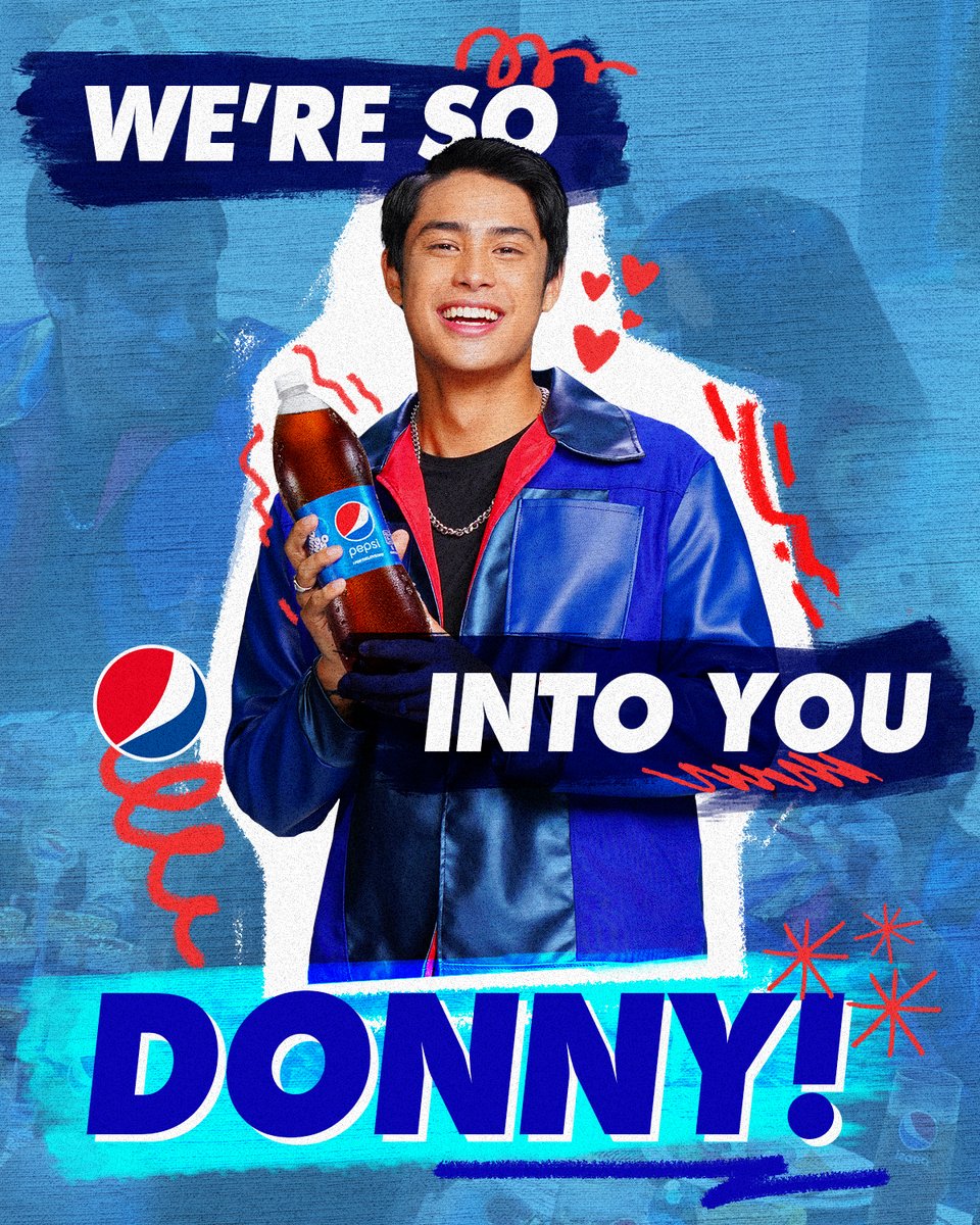 pepsiphl's tweet photo. Happiest Birthday sa nagbibigay sa atin ng 24ever na kilig @DonnyPangilinan! 🥳 Here’s to more kilig stories with your Pepsi fam! Mahal ka namin 💙 https://t.co/0zNegY5jza