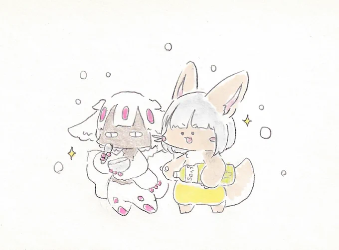 雪だ。雪だ。#イラスト #メイドインアビス 