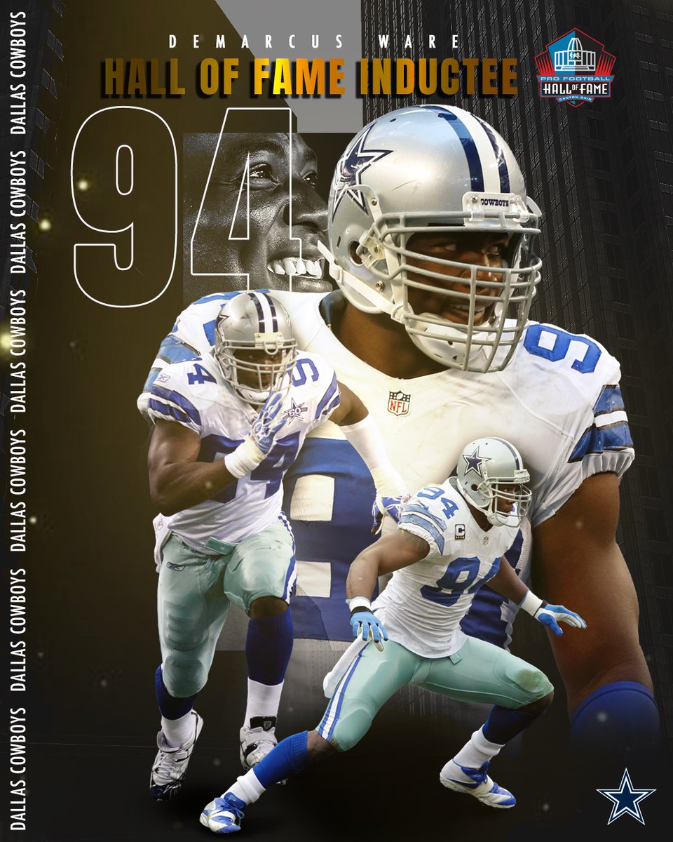 The #DallasCowboys all-time leader in sacks is heading to the <a href="/ProFootballHOF/">Pro Football Hall of Fame</a>!🙌 

Congrats to <a href="/DeMarcusWare/">D-Ware</a> on reaching another monumental career achievement. 

#NFLHonors