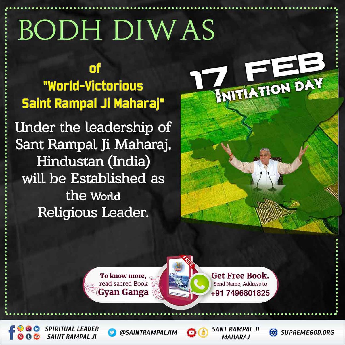 Dubey12H's tweet photo. Prophecy of Jean Dixon about Sant Rampal Ji Maharaj 
After the ideological war, a new civilisation based on spiritualism would originate under the leadership of an Indian man from a rural family &amp; would send off the wars from the world forever.
#17Feb_SantRampalJi_BodhDiwas https://t.co/GKbgJiE6uD