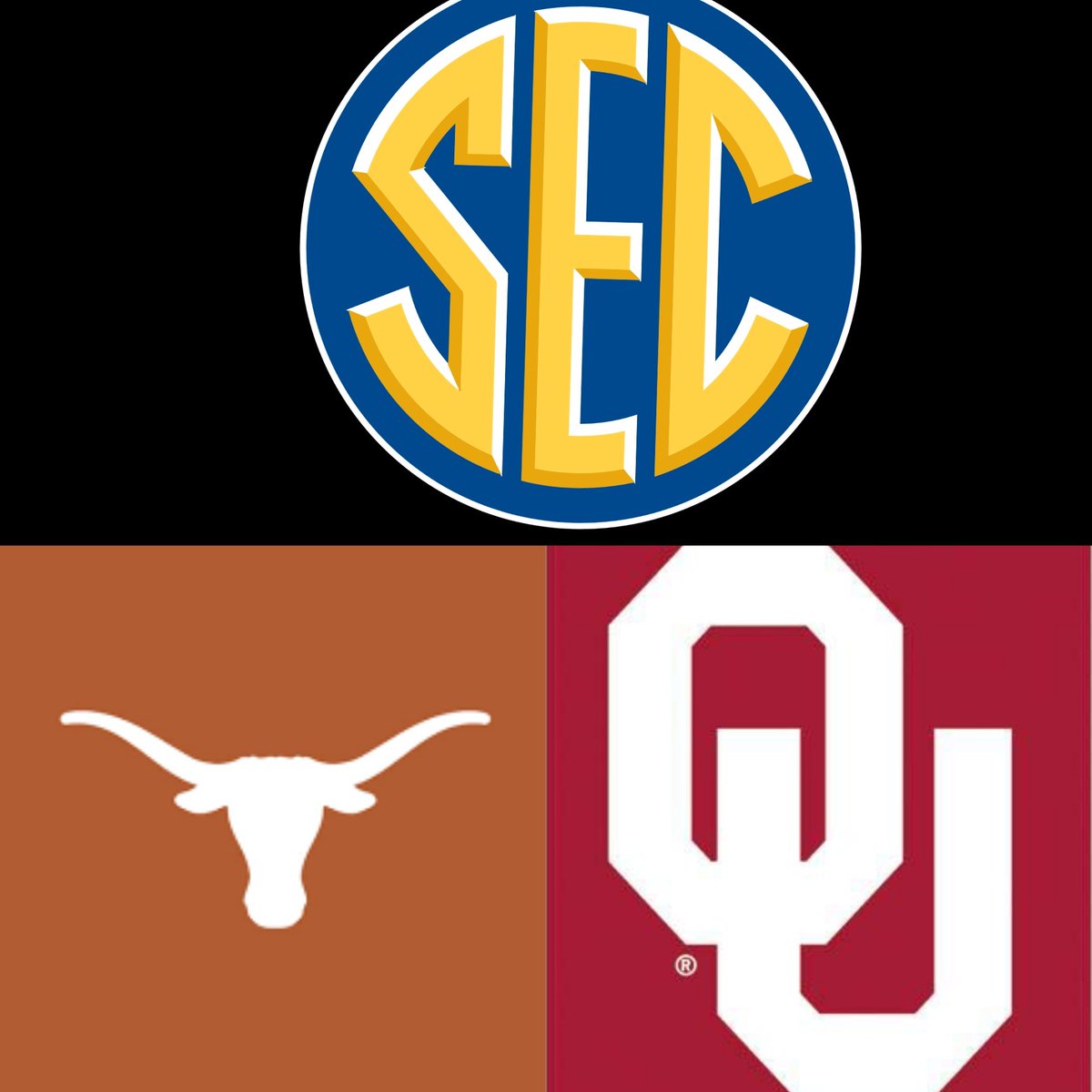 Breaking news!!!
#SEC commissioner Sankey announces that #Oklahoma and #Texas Will be a part of the #SoutheasternConference as of July '24. 
Source @espn @ESPNCFB