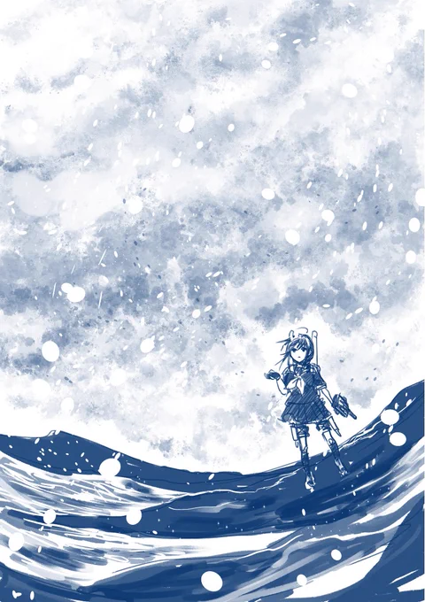 雪降ってた 