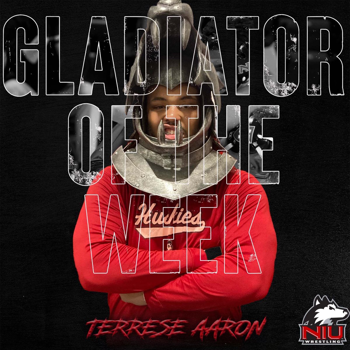 Terrese Aaron is Gladiator of the Week for his individual win that secured the dual meet victory last Saturday!
