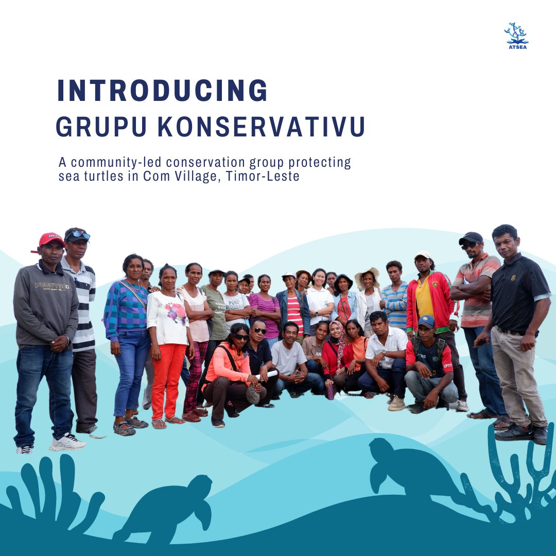 ProgramAtsea's tweet photo. Hi Seafolks!🌊
Meet an inspiring conservation group from Timor-Leste 🇹🇱
#ATSEA2 #ProjectATSEA #seaturtle #timorleste https://t.co/s0u1CCFCW3