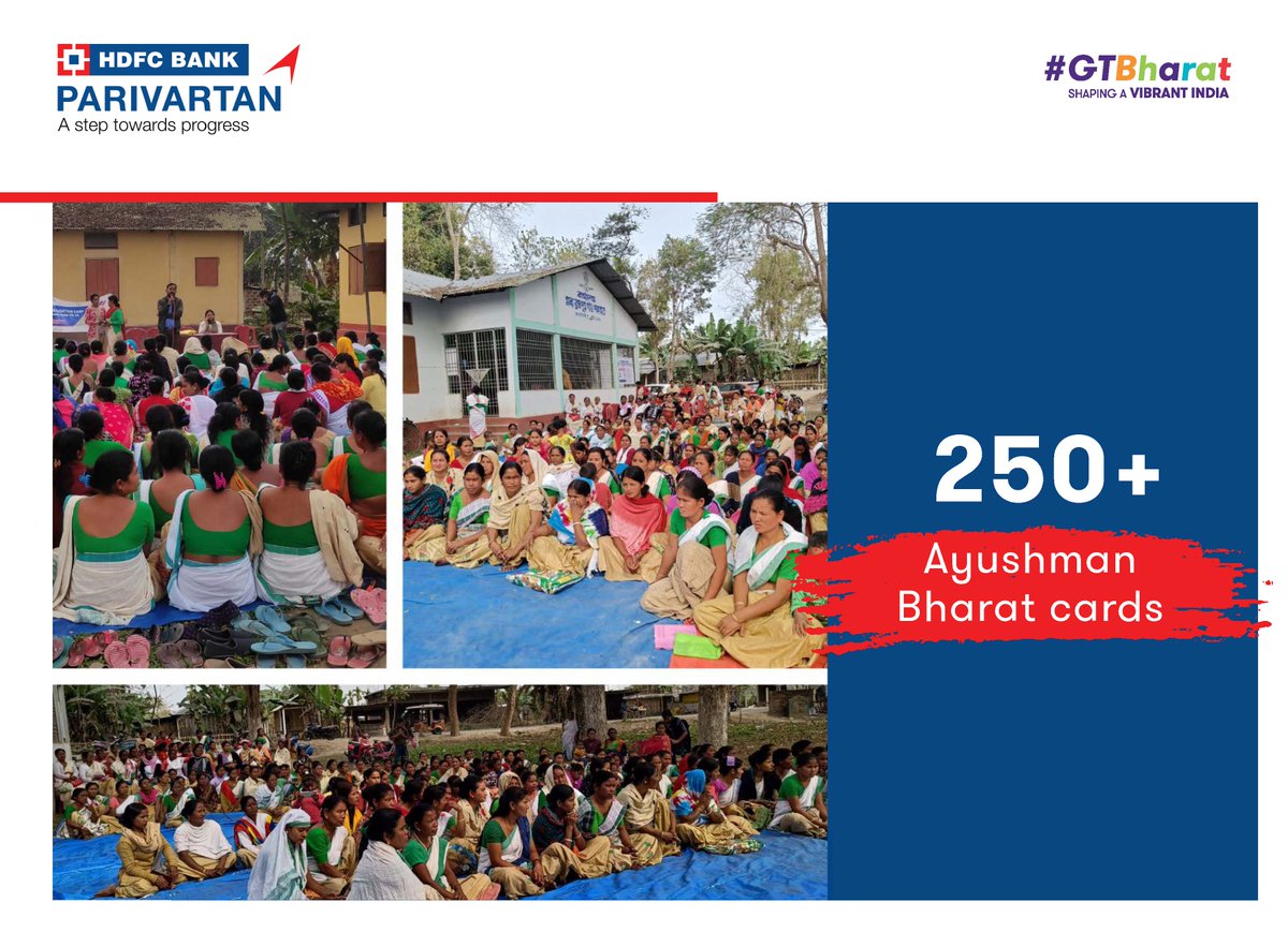 GrantThorntonIN's tweet image. #LocalEconomicDevelopment | #GTBharat team in Golaghat made a significant impact by providing 3500+ Artisan cards, 250+ Ayushman Bharat cards, and 50 Yarn Card Passbooks to the women artisans in the block.