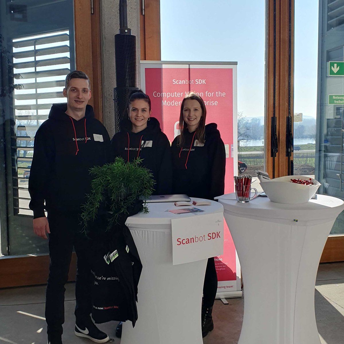 ScanbotSdk's tweet photo. Yesterday, our team was delighted to meet promising young talents at the @EBSuniversitaet Karrieremesse 2023. Thank you to everyone who joined us in 1:1 chats or at our Scanbot SDK booth π
#EBS #career #hiringnow #TeamScanbotSDK https://t.co/UurBFQH72W