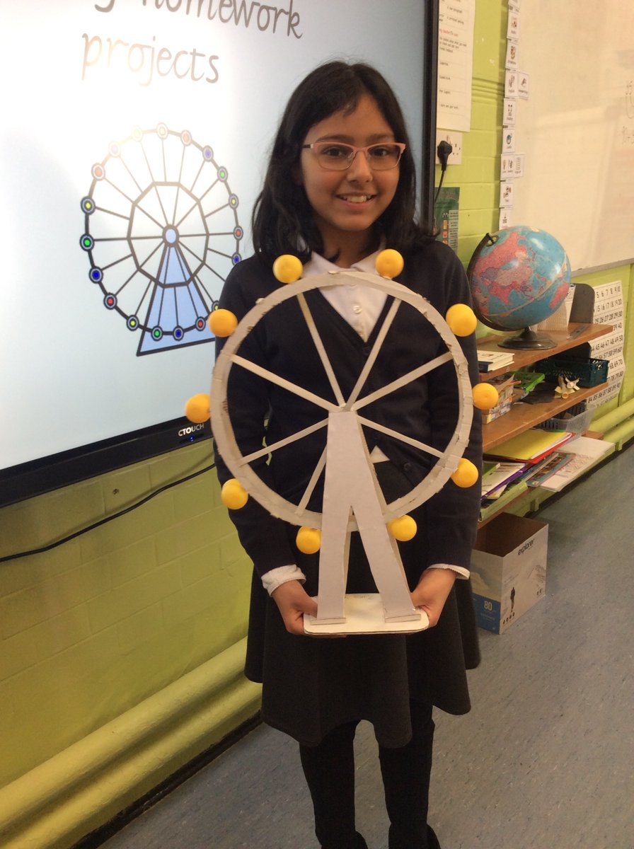 falconbrookSW11's tweet photo. Wow - Year 5 have been very busy recreating @TheLondonEye for their homework project. What impressive models and pictures they have created! #funatfalconbrook https://t.co/M6SlABA7KI