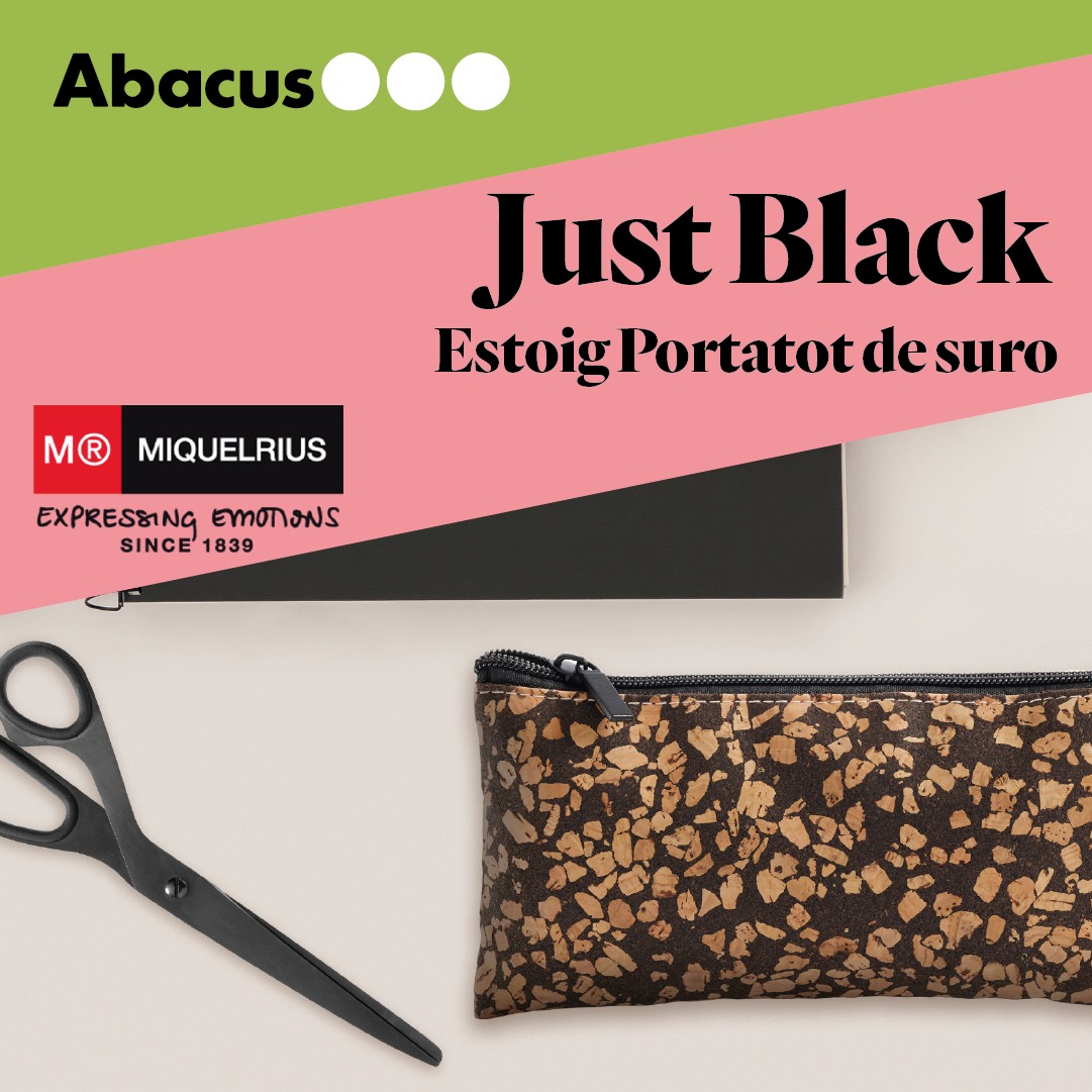 abacus_botigues's tweet photo. 📒 ✂️ Busques accessoris funcionals per al teu escriptori que no renunciïn al disseny?
Et recomanem la col·lecció #JustBlack de @miquelrius_es: peces versàtils dissenyades a Barcelona amb materials sostenibles.
Troba-les a la teva botiga #Abacus! https://t.co/qbIb6LkGPp