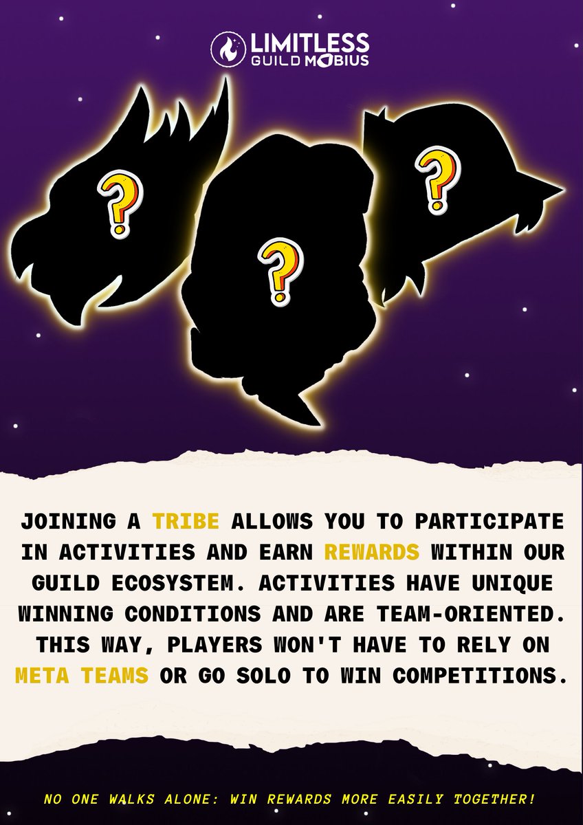 Are you ready for the tournament of the year?!👾
<a href="/LLG_MOBIUS/">LimitLess Guild Mobius</a> has prepared an event that everyone will surely enjoy!

Stay tuned the most awaiting event! Follow more as we reveal each tribe soon.

Can you guess the picture below and have a chance to win 1,000 SLP!🎉

#AxieInfinity